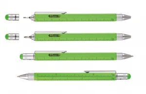 Długopis wielozadaniowy CONSTRUCTION Troika – Neonowy zielony